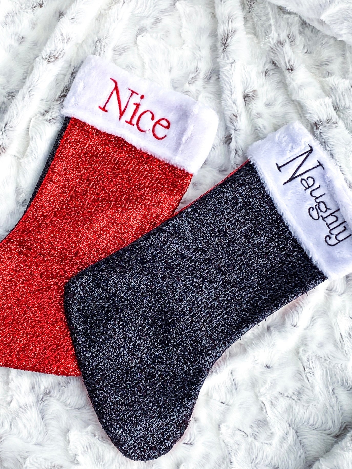Naughty/Nice Reversible Stocking