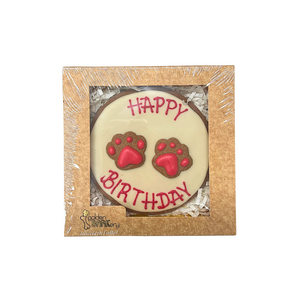 Circle Happy Birthday Dog Cookie Cake