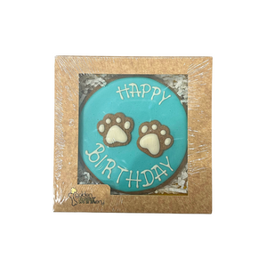 Circle Happy Birthday Dog Cookie Cake