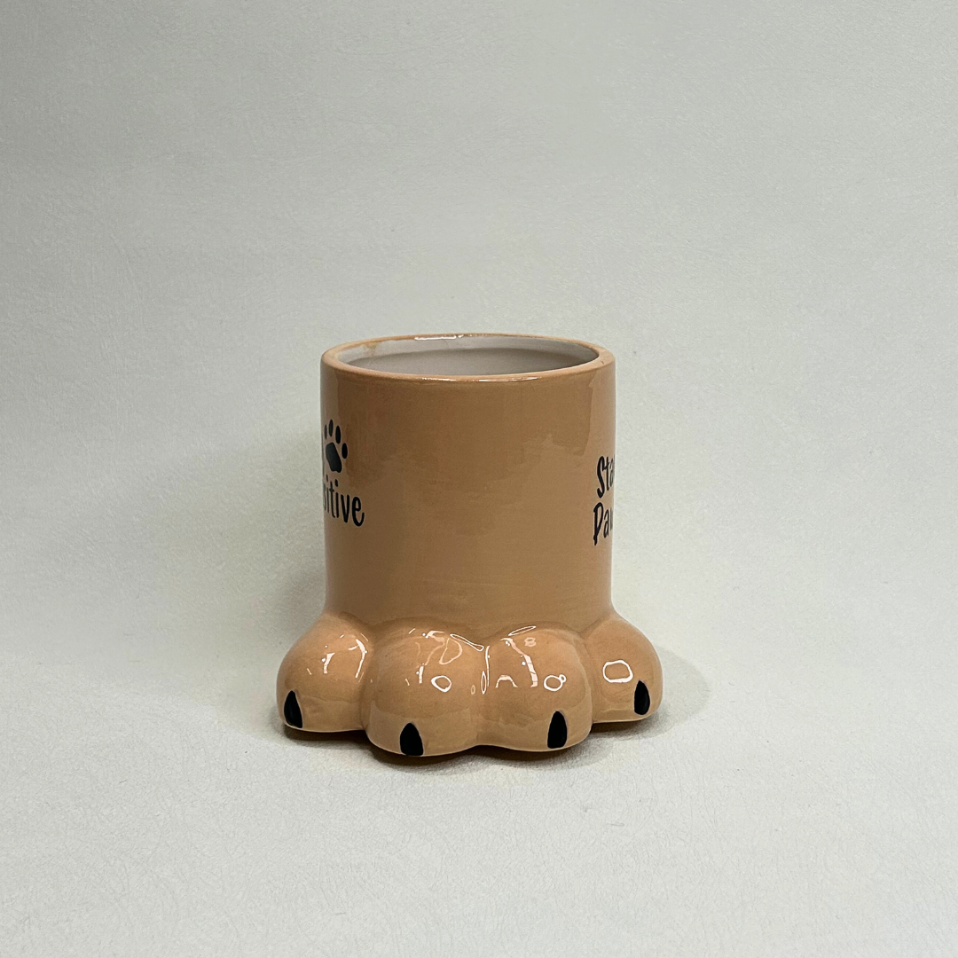 Stay Pawsitive Paw Mug