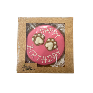 Circle Happy Birthday Dog Cookie Cake