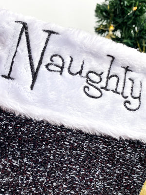 Naughty/Nice Reversible Stocking