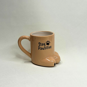 Stay Pawsitive Paw Mug