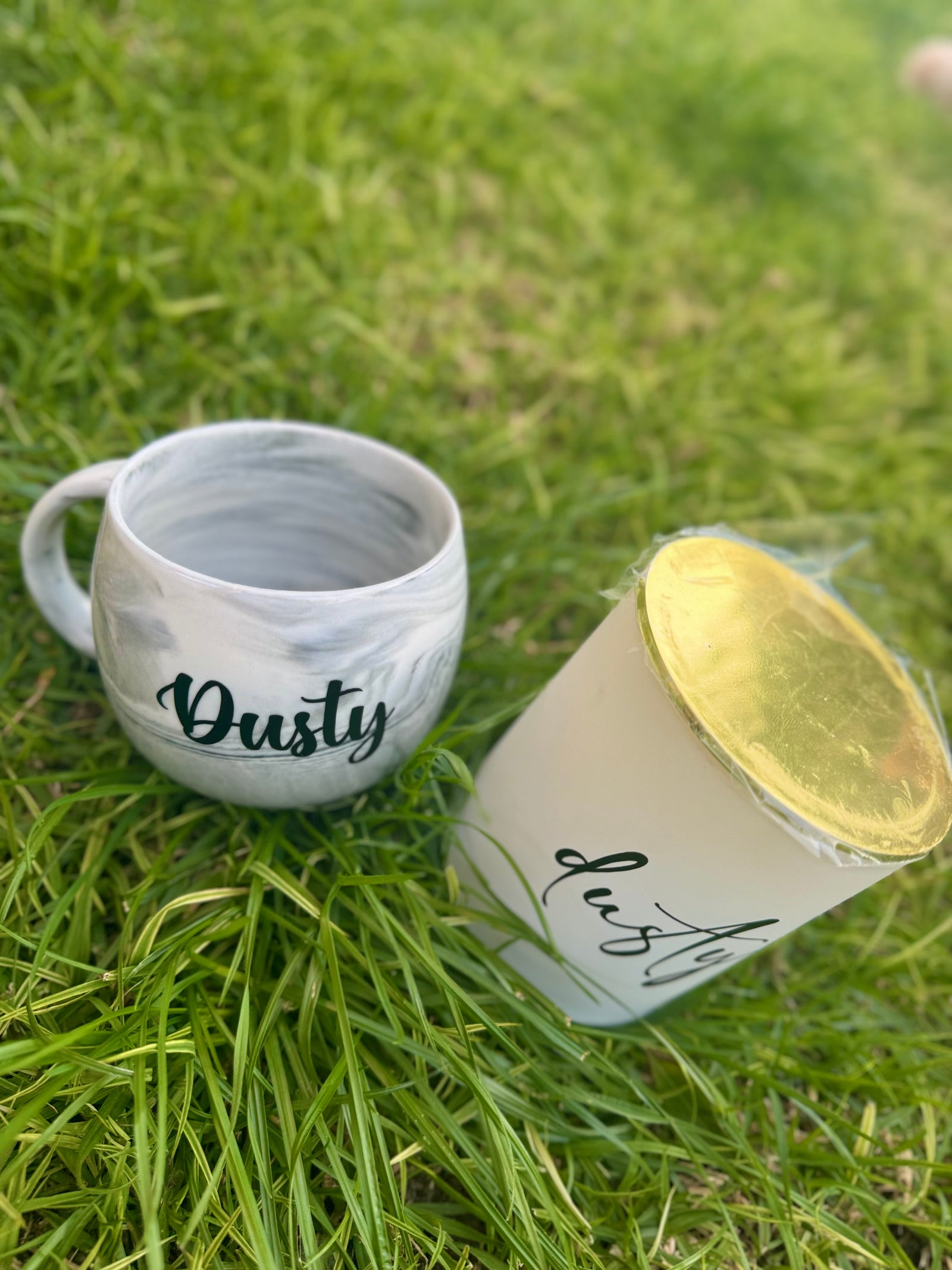 Personalised Marble Mugs
