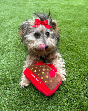 Chewy Vuiton Red Purse Toy