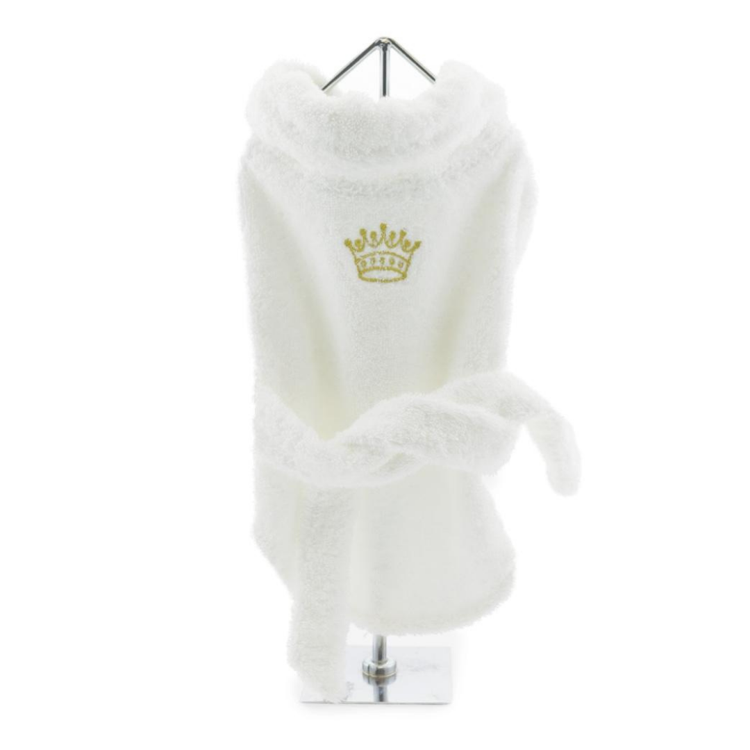 King Boo Gold Crown Dog Bathrobe
