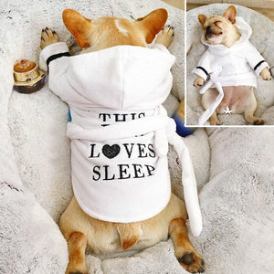 Dog Loves Sleep Bathrobe